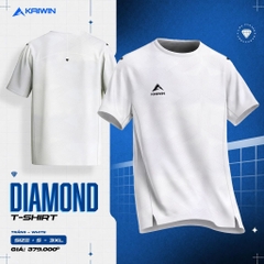 ÁO T-SHIRT KAIWIN DIAMOND 2 - NAM - TRẮNG