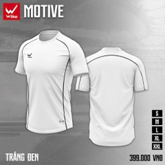ÁO WIKA MOTIVE MÀU TRẮNG ĐEN