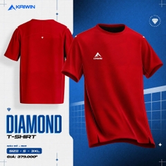 ÁO T-SHIRT KAIWIN DIAMOND 2 - NAM - ĐỎ