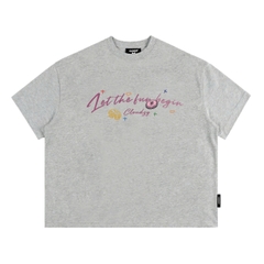 Áo thun boxy streetwear local brand CLOUDZY 100% cotton 250gsm dày dặn áo phông form rộng nam nữ unisex  BEGIN