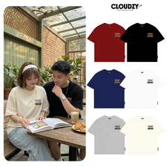 Áo thun boxy local brand CLOUDZY 100% cotton 250gsm dày dặn áo phông form rộng nam nữ unisex WARRI