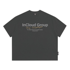 [NEW] Áo thun boxy CLOUDZY in InCloud Group vải cotton dày dặn form rộng nam nữ áo phông local brand streetwear GROUP