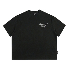 Áo thun boxy CLOUDZY streetwear 100% cotton 250gsm dày dặn áo phông nam nữ form rộng hồng nâu đỏ RECOVER