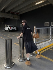 Áo thun boxy CLOUDZY in chữ cá tính vải 100% cotton 250gsm form rộng nam nữ áo phông local brand streetwear ROAD