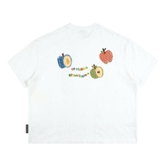 Áo Thun Boxy CloudzyPrive APPLE TEE Premium Cotton 250gsm Local Brand Unisex In Hoạ Tiết