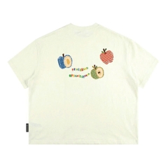 Áo Thun Boxy CloudzyPrive APPLE TEE Premium Cotton 250gsm Local Brand Unisex In Hoạ Tiết