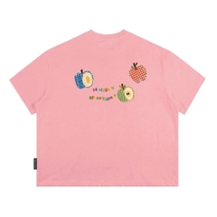 Áo Thun Boxy CloudzyPrive APPLE TEE Premium Cotton 250gsm Local Brand Unisex In Hoạ Tiết