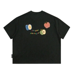 Áo Thun Boxy CloudzyPrive APPLE TEE Premium Cotton 250gsm Local Brand Unisex In Hoạ Tiết