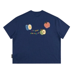 Áo Thun Boxy CloudzyPrive APPLE TEE Premium Cotton 250gsm Local Brand Unisex In Hoạ Tiết