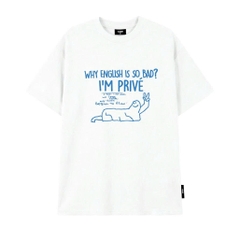 Áo Thun Oversize In Hoạ Tiết CloudzyPrive Premium cotton 260gsm, Oversize tee Unisex Nam Nữ