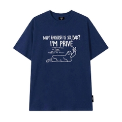Áo Thun Oversize In Hoạ Tiết CloudzyPrive Premium cotton 260gsm, Oversize tee Unisex Nam Nữ