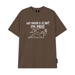Áo Thun Oversize In Hoạ Tiết CloudzyPrive Premium cotton 260gsm, Oversize tee Unisex Nam Nữ