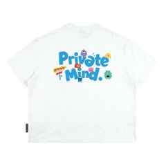 Áo Thun Boxy CloudzyPrivé MIND Chất Cotton 250gsm Áo Phông Boxytee Form Rộng In Chữ "Private Mind"
