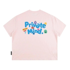 Áo Thun Boxy CloudzyPrivé MIND Chất Cotton 250gsm Áo Phông Boxytee Form Rộng In Chữ "Private Mind"