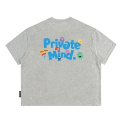 Áo Thun Boxy CloudzyPrivé MIND Chất Cotton 250gsm Áo Phông Boxytee Form Rộng In Chữ "Private Mind"