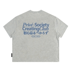 CLOUDZYPRIVE Áo Thun Boxy Local Brand Tay Ngắn Cotton 250gsm SOCIETY Áo Phông Forrm Rộng Unisex Nam Nữ