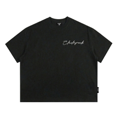 Áo thun boxy CLOUDZY in chữ cá tính vải 100% cotton 250gsm form rộng nam nữ áo phông local brand streetwear ROAD