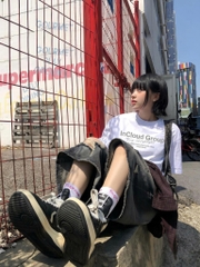 [NEW] Áo thun boxy CLOUDZY in InCloud Group vải cotton dày dặn form rộng nam nữ áo phông local brand streetwear GROUP