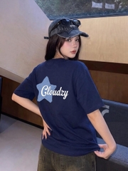 [NEW] Áo thun oversize CLOUDZY in chữ vải cotton 100% 250gsm form rộng nam nữ áo phông regular local brand streetwear basic NOVA