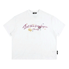 Áo thun boxy streetwear local brand CLOUDZY 100% cotton 250gsm dày dặn áo phông form rộng nam nữ unisex  BEGIN
