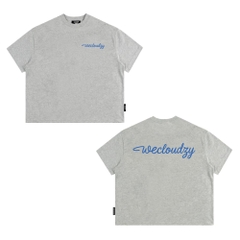 [NEW] Áo thun boxy CLOUDZY in chữ Wecloudzy 100% cotton 250gsm dày dặn áo phông form rộng nam nữ unisex basic WE