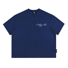 Áo thun boxy CLOUDZY in chữ ký cotton 250gsm dày dặn áo phông nam nữ form rộng hồng nâu đỏ unisex streetwear RITE