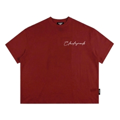 Áo thun boxy CLOUDZY in chữ cá tính vải 100% cotton 250gsm form rộng nam nữ áo phông local brand streetwear ROAD