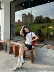 [NEW] Áo baby tee CLOUDZY in hình hoa hồng ôm dáng y2k 100% cotton 250gsm áo phông cộc tay nữ local brand cute ROSE