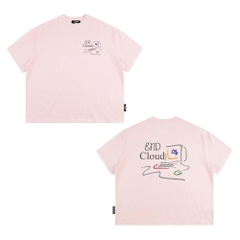 [NEW] Áo thun boxy CLOUDZY in hình máy tính retro 100% cotton 250gsm dày dặn áo phông form rộng nam nữ unisex END