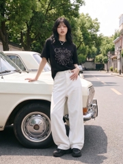 [NEW] Áo thun oversize CLOUDZY in hình hoa cúc 100% cotton 250gsm áo phông form rộng nam nữ unisex local brand POSY