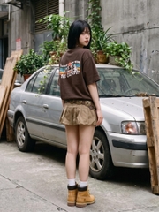 [NEW] Áo thun boxy CLOUDZY in chữ vải cotton 100% 250gsm dày dặn form rộng nam nữ áo phông local brand streetwear WINE