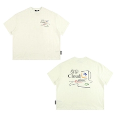 [NEW] Áo thun boxy CLOUDZY in hình máy tính retro 100% cotton 250gsm dày dặn áo phông form rộng nam nữ unisex END