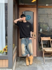 [NEW] Áo thun boxy CLOUDZY in hình máy tính retro 100% cotton 250gsm dày dặn áo phông form rộng nam nữ unisex END