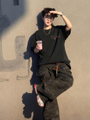 [NEW] Áo thun boxy in hình cá tính 100% cotton 250gsm form rộng nam nữ áo phông local brand CLOUDZY streetwear COURAGE