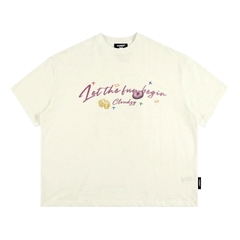 Áo thun boxy streetwear local brand CLOUDZY 100% cotton 250gsm dày dặn áo phông form rộng nam nữ unisex  BEGIN