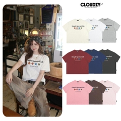 [NEW] Áo thun boxy CLOUDZY in chữ 100% cotton 250gsm dày dặn áo phông form rộng nam nữ unisex local brand SPORT