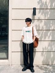 [NEW] Áo thun oversize CLOUDZY in chữ vải cotton 100% 250gsm form rộng nam nữ áo phông local brand streetwear DISCOVER