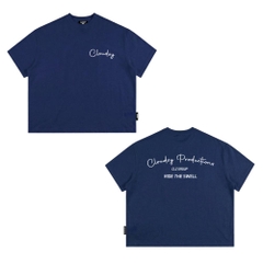 [NEW] Áo thun boxy CLOUDZY in chữ cá tính 100% cotton 250gsm nam nữ áo phông local brand streetwear đi học RIDE