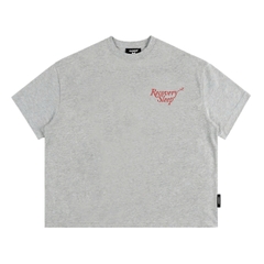 Áo thun boxy CLOUDZY streetwear 100% cotton 250gsm dày dặn áo phông nam nữ form rộng hồng nâu đỏ RECOVER