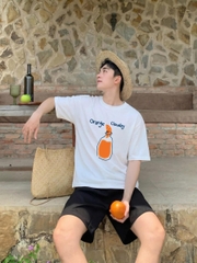 [NEW] Áo thun oversize CLOUDZY in hình cute Cloudzy 100% cotton dày dặn áo phông form rộng nam nữ unisex ORANGE