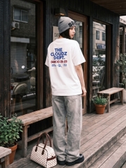[NEW] Áo thun oversize CLOUDZY in chữ vải cotton 100% 250gsm form rộng nam nữ áo phông local brand streetwear basic DEPT