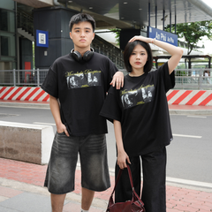 Áo thun boxy tay lỡ nữ nam unisex phông basic Cloudzy local brand form rộng teen cotton AT MOONLIGHT
