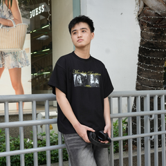 Áo thun boxy tay lỡ nữ nam unisex phông basic Cloudzy local brand form rộng teen cotton AT MOONLIGHT