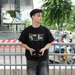 Áo thun boxy tay lỡ nữ nam unisex phông basic Cloudzy local brand form rộng teen cotton AT MOONLIGHT