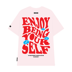 Áo thun unisex nữ nam tay lỡ phông CLOUDZY localbrand form rộng cặp đôi teen cổ tròn oversize ENJOY