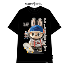 Áo phông nữ nam unisex tay lỡ thun labubu local brand CLOUDZY phong cách trẻ trung oversize SKATE