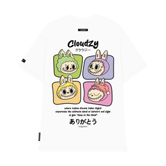 Áo thun nữ labubu unisex phông nam tay localbrand CLOUDZY basic cotton cao cấp form rộng ARIGATOU