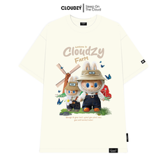 Áo thun nữ nam labubu basic unisex tay lỡ phông cotton localbrand CLOUDZY form rộng cổ tròn AT FARM