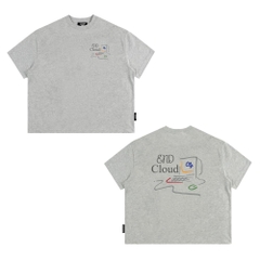 [NEW] Áo thun boxy CLOUDZY in hình máy tính retro 100% cotton 250gsm dày dặn áo phông form rộng nam nữ unisex END