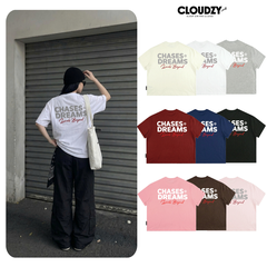 [NEW] Áo thun boxy CLOUDZY in chữ vải cotton 100% 250gsm dày dặn form rộng nam nữ áo phông local brand streetwear CHASE
